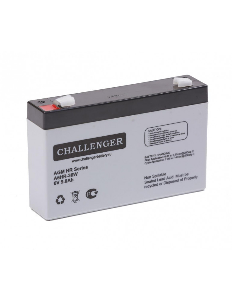 Акумулятор Challenger A6HR-36W AGM, 6В, 8,5 А·год купити - AnyBattery.com.ua
