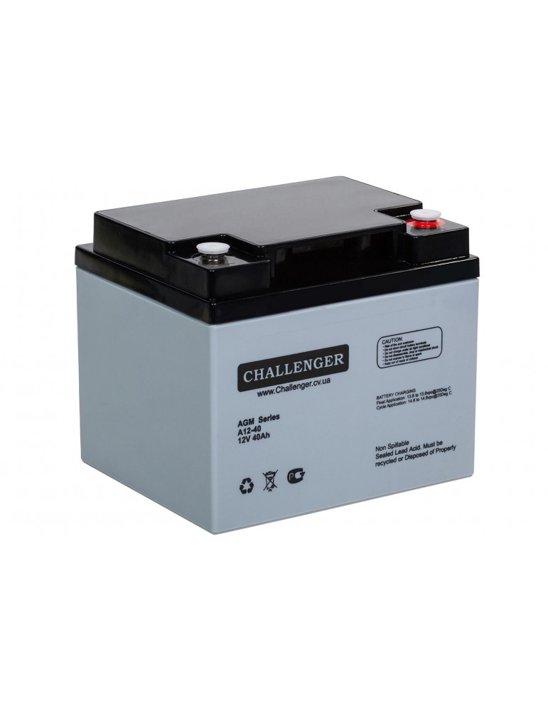 Акумулятор Challenger А12-40 AGM, 12В, 41 А·год купити - AnyBattery.com.ua