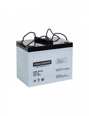 Акумулятор Challenger A12-75 AGM, 12В, 76 А·год купити - AnyBattery.com.ua
