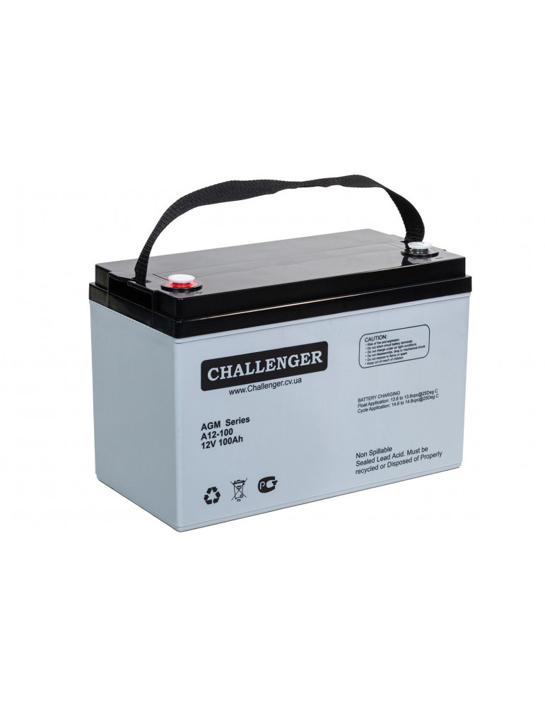 Акумулятор Challenger A12-100 AGM, 12В, 101 А·год купити - AnyBattery.com.ua
