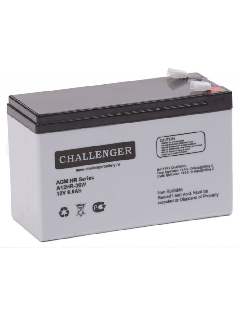 Акумулятор Challenger А12HR-36W AGM, 12В, 9 А·год купити - AnyBattery.com.ua