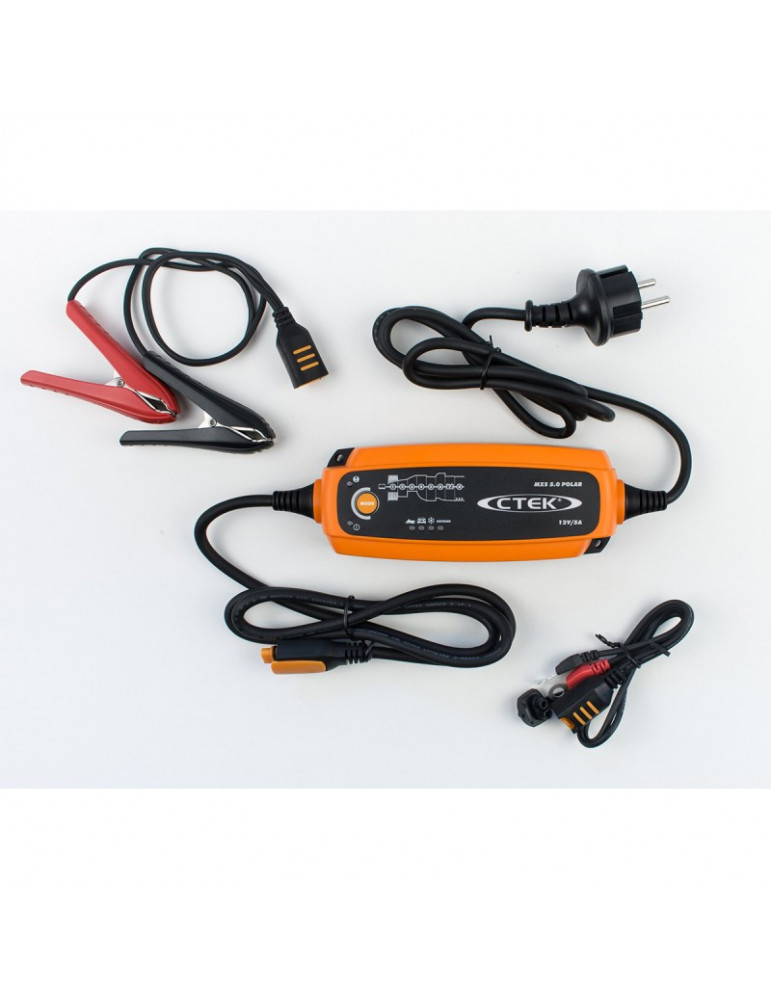 Зарядний пристрій CTEK MXS 5.0 POLAR, 12В (Wet, MF, Ca/Ca, AGM, GEL),  Арт: 56-855 купуйте в AnyBattery.com.ua