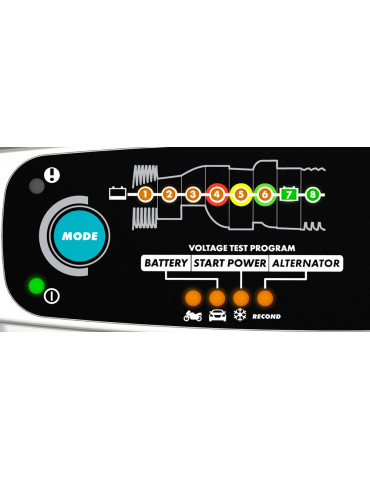 Зарядний пристрій CTEK MXS 5.0 TEST&CHARGE, 12В (Wet, MF, Ca/Ca, AGM, GEL),  Арт: 56-308 купуйте в AnyBattery.com.ua