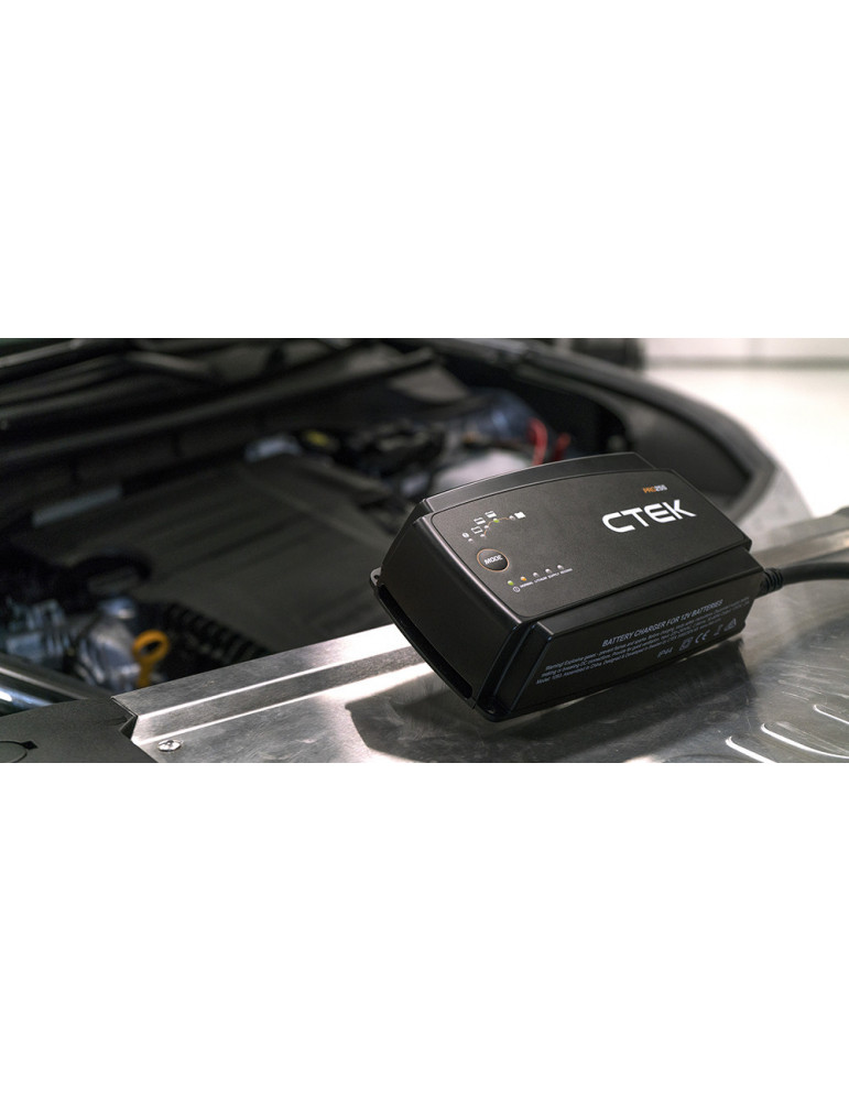 Зарядний пристрій CTEK PRO25S, 12В (LiFePO4, Wet, MF, Ca/Ca, AGM, GEL),  Арт: 40-194 купуйте в AnyBattery.com.ua