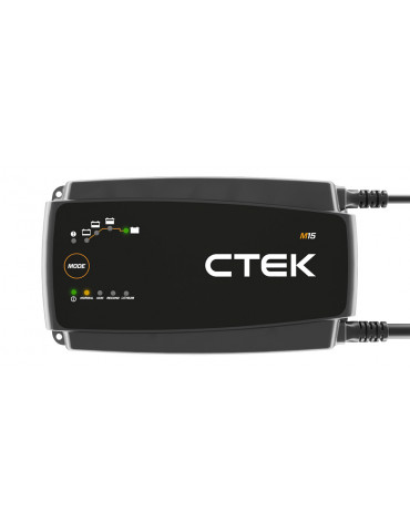 Зарядний пристрій СТЕК M15 EU, 12В (LiFePO4, Wet, MF, Ca/Ca, AGM, GEL),  Арт: 40-192 купуйте в AnyBattery.com.ua