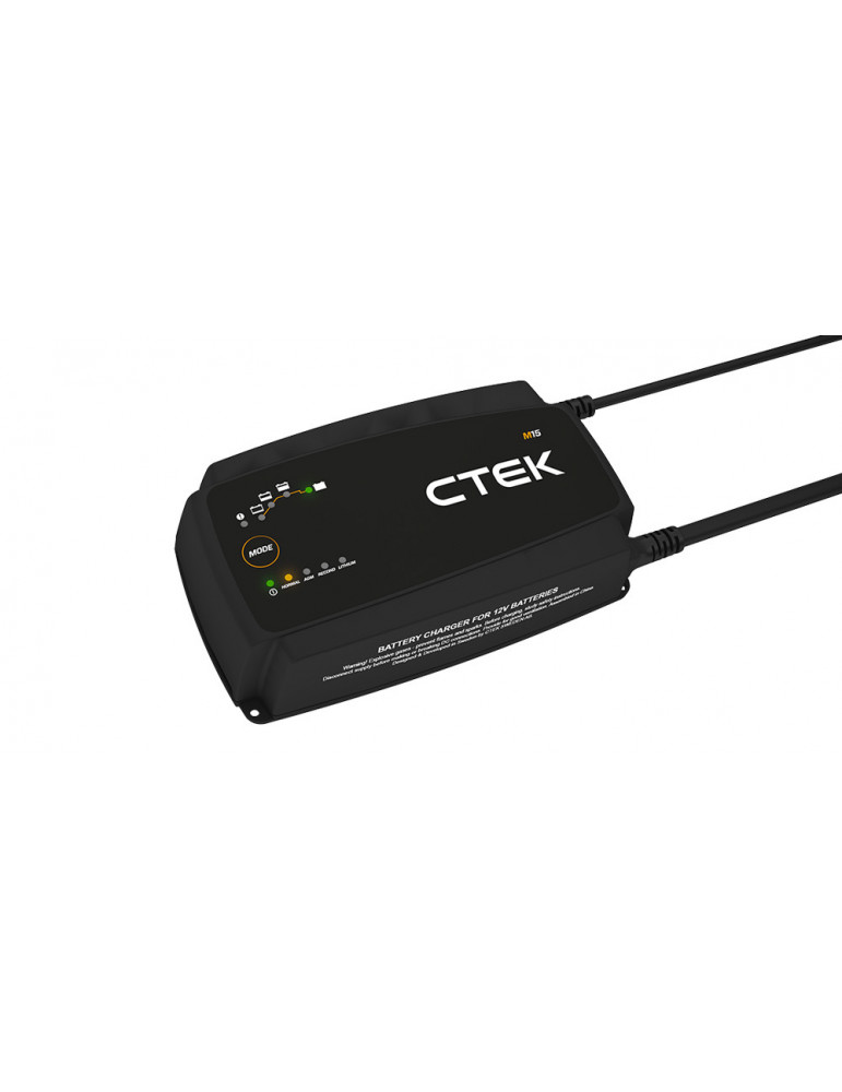 Зарядний пристрій СТЕК M15 EU, 12В (LiFePO4, Wet, MF, Ca/Ca, AGM, GEL),  Арт: 40-192 купуйте в AnyBattery.com.ua