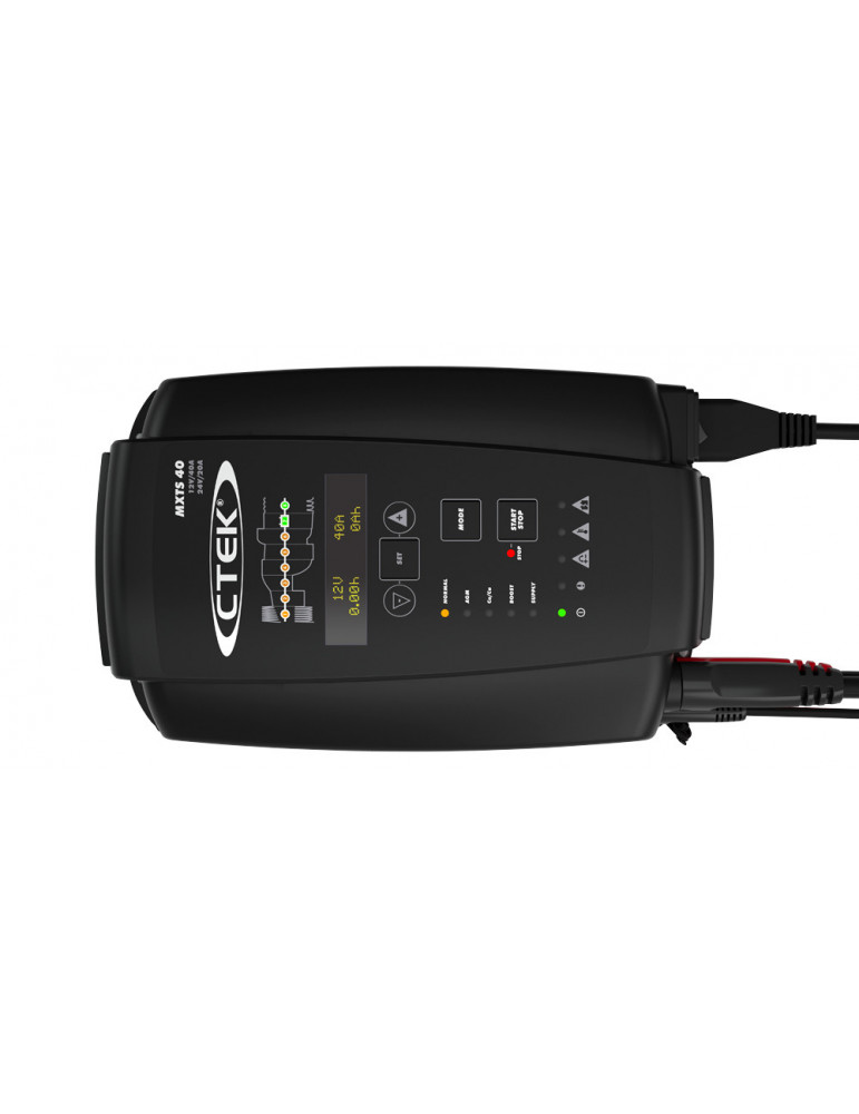 Зарядний пристрій СТЕК MXTS 40 EU, 12В / 24В (Wet, MF, Ca/Ca, EFB, AGM, GEL),  Арт: 56-995 купуйте в AnyBattery.com.ua
