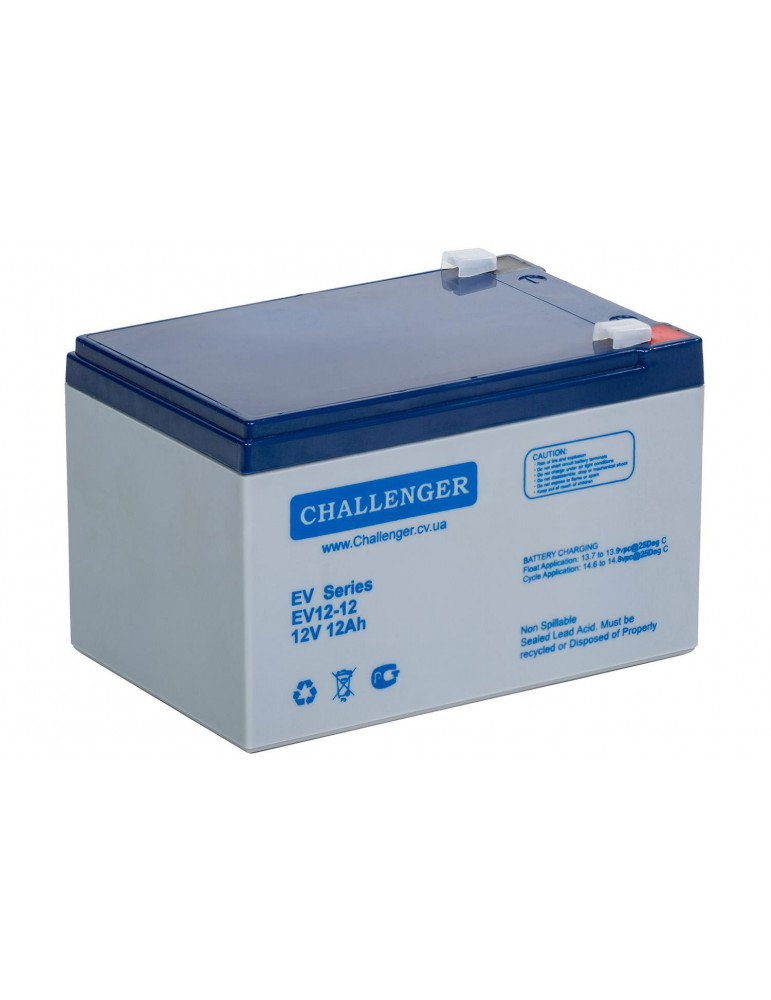 Акумулятор Challenger EV12-12 AGM, 12В, 12 А·год купити - AnyBattery.com.ua