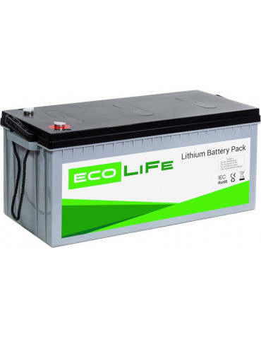 Акумулятор (літій залізо фосфатний) EcoLiFe 12-200 LiFePO4, 12В, 208 А·год, 2662,4 Вт купити - AnyBattery.com.ua