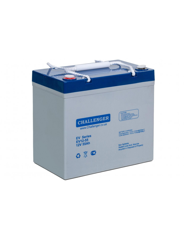 Акумулятор Challenger EV12-55 AGM, 12В, 55 А·год купити - AnyBattery.com.ua