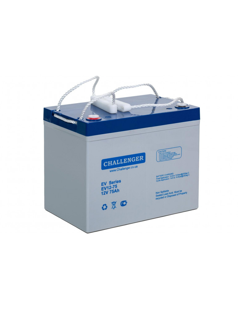 Акумулятор Challenger EV12-75 AGM, 12В, 75 А·год купити - AnyBattery.com.ua