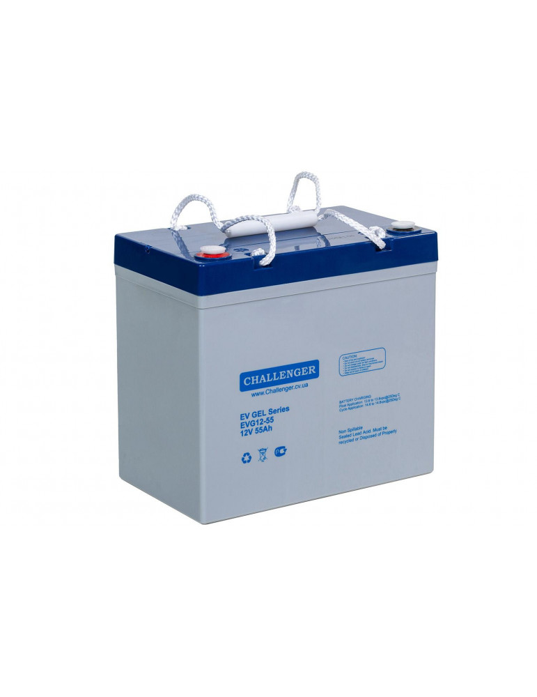 Акумулятор Challenger EVG12-55 GEL, 12В, 55 А·год купити - AnyBattery.com.ua