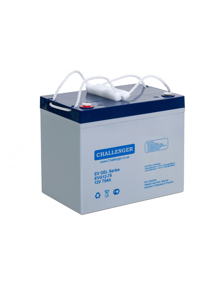 Акумулятор Challenger EVG12-75 GEL, 12В, 75 А·год купити - AnyBattery.com.ua