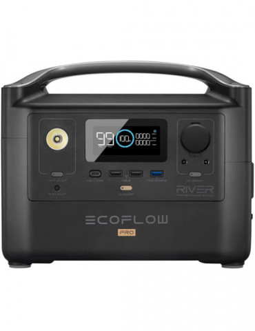 Зарядна станція EcoFlow RIVER Pro, 600 Вт, Li-ion, 720 Вт·год, Чистий синус купити - AnyBattery.com.ua