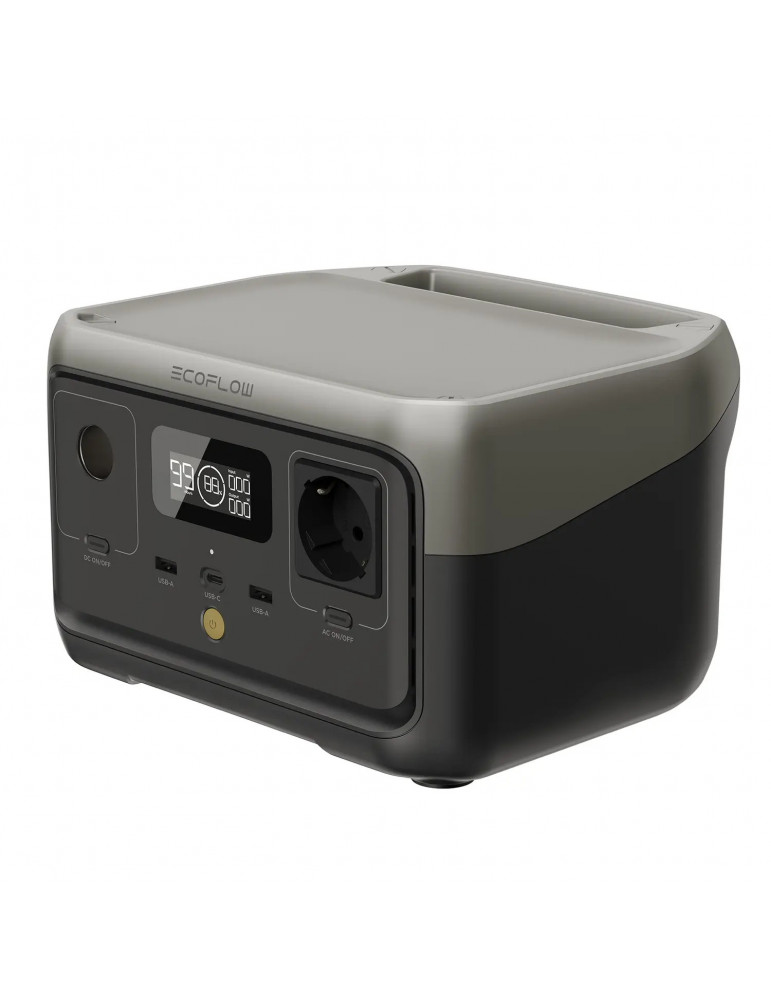 Зарядна станція EcoFlow RIVER 2, 300 Вт, LiFePO4, 256 Вт·год, Чистий синус купити - AnyBattery.com.ua