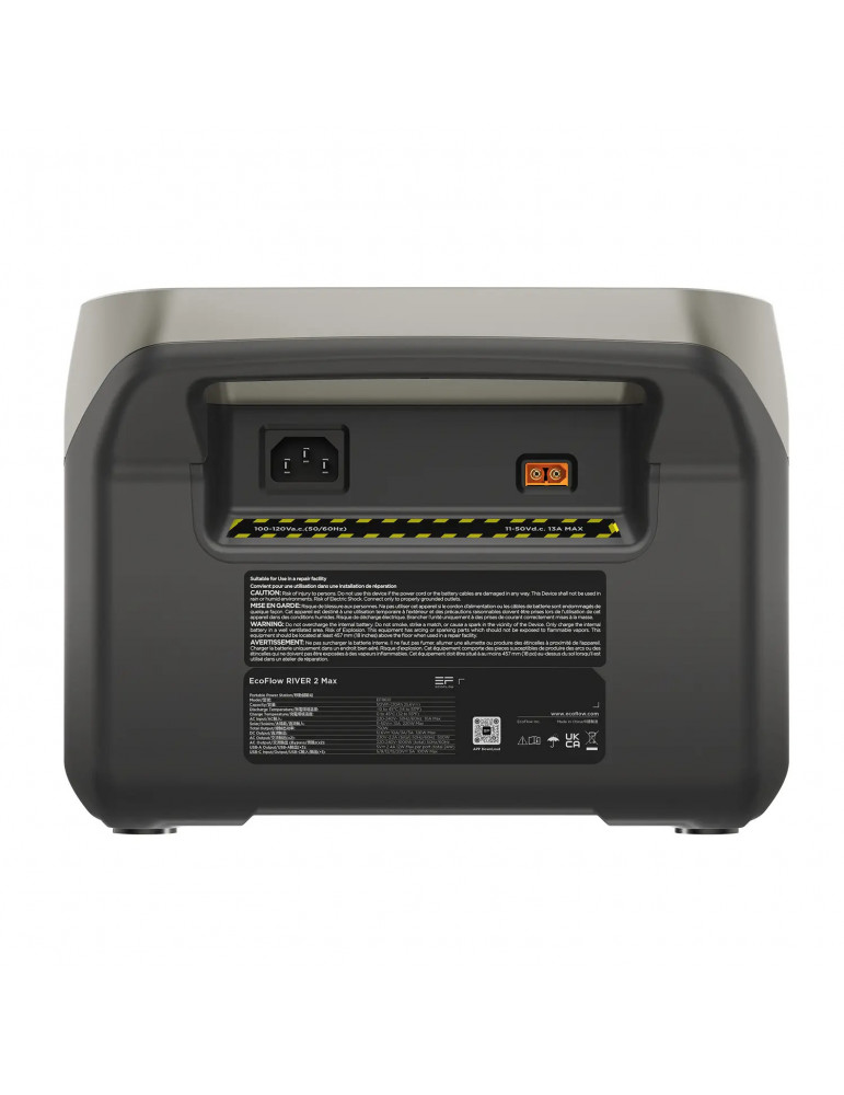 Зарядна станція EcoFlow RIVER 2 Max, 500 Вт, LiFePO4, 512 Вт·год, Чистий синус купити - AnyBattery.com.ua Зарядна станція EcoFlow RIVER 2 Max, 500 Вт, LiFePO4, 512 Вт·год, Чистий синус купити - AnyBattery.com.ua