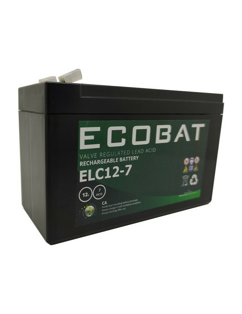 Акумулятор ECOBAT ELC 12-7AGM, 12В, 7 А·год купити - AnyBattery.com.ua