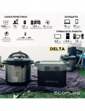 Зарядна станція EcoFlow DELTA, 1800 Вт, Li-ion, 1260 Вт·год, Чистий синус купити - AnyBattery.com.ua