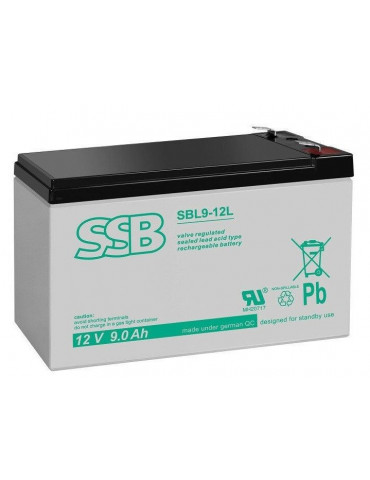 Акумулятор SSB SBL 9-12LAGM, 12В, 9 А·год купити - AnyBattery.com.ua