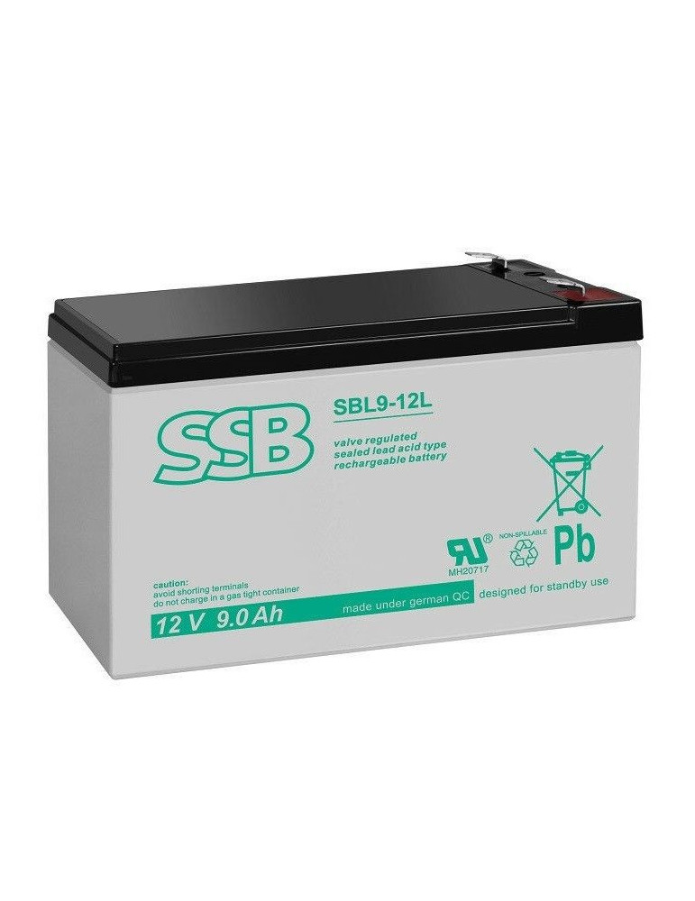 Акумулятор SSB SBL 9-12LAGM, 12В, 9 А·год купити - AnyBattery.com.ua